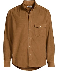 Lands' End Men's Long Sleeve Wide Wale Corduroy Shirt