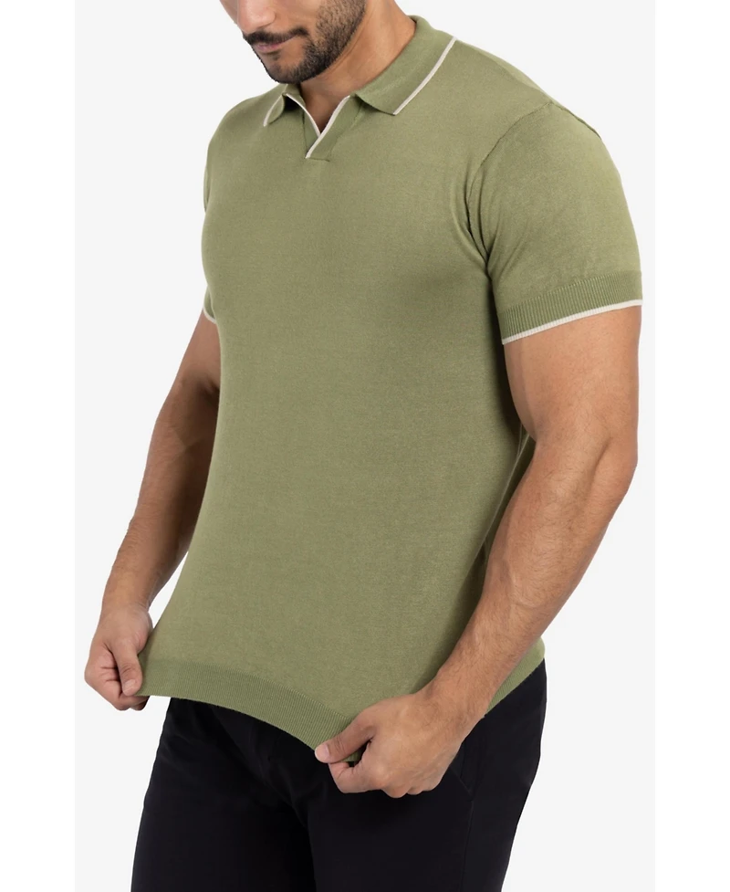 Xray Men's Collar V-Neck Polo Sweater