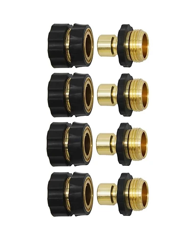 Twinkle Star Garden Hose Quick Connector Set 4-Pack Adapter Fittings
