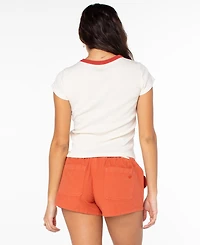 Roxy Women's Saturn Classic 90s Baby Crewneck Top