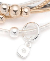 Nine West Tri-Tone 5-Pc. Set Beaded Stretch Bracelets