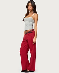 Edikted Women's Roman Low Rise Slouchy Jeans