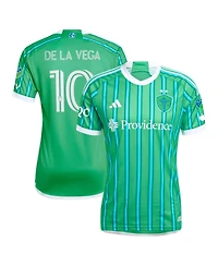 Adidas Men's Pedro de la Vega Green Seattle Sounders Fc 2024 The Anniversary Kit Authentic Player Jersey