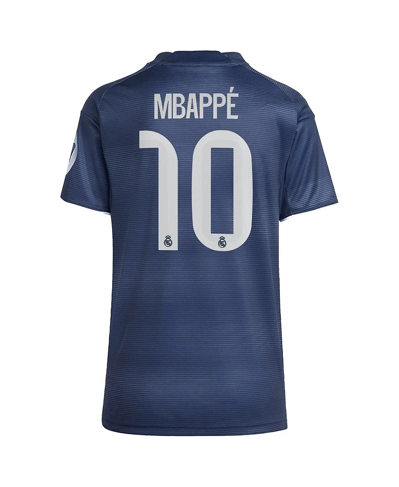 Adidas Women's Kylian Mbappe Blue Real Madrid 2025/26 Away Replica Player Jersey