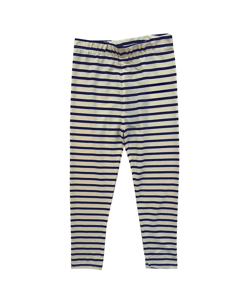 Wes & Willy Baby Boys and Girls 2-Piece Penn State Nittany Lions Long Sleeve Top Striped Tri-Blend Leggings Set