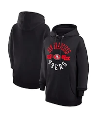 G-iii 4Her by Carl Banks Women's Black San Francisco 49ers City Graphic Team Fleece Pullover Hoodie