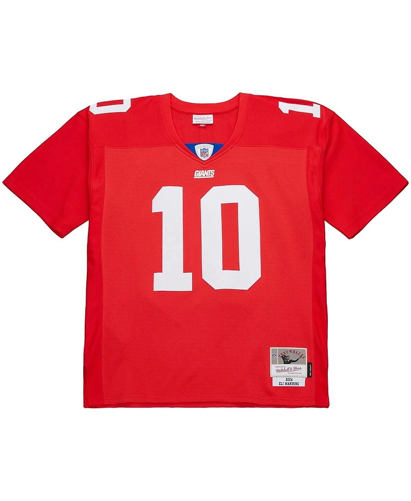Mitchell & Ness Men's Eli Manning Red New York Giants 2004 Team Legacy Retired Player Big Tall Jersey