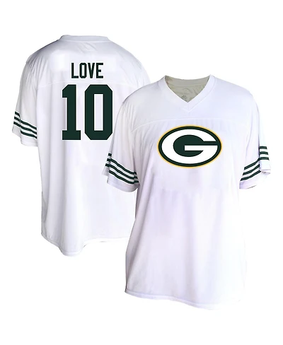 Fanatics Women's Love White Green Bay Packers Plus Size Fashion Jersey