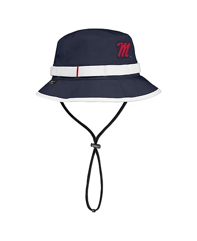 Nike Men's Navy Ole Miss Rebels 2025 On-Field Boonie Performance Bucket Hat
