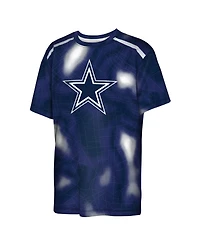 Outerstuff Big Boys and Girls Navy Dallas Cowboys End Zone Dri-Tek T-Shirt