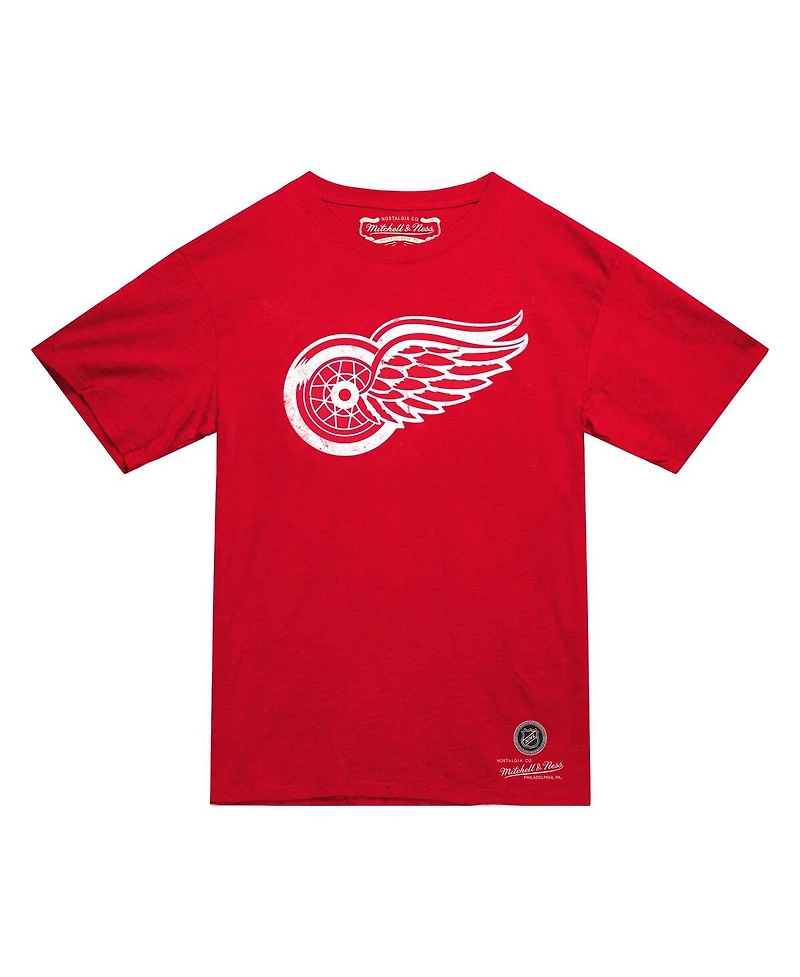 Mitchell & Ness Men's Red Detroit Wings Heritage T-Shirt