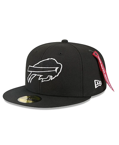 New Era x Alpha Industries Men's Black Buffalo Bills 59FIFTY Fitted Hat