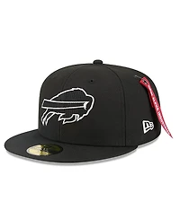 New Era x Alpha Industries Men's Black Buffalo Bills 59FIFTY Fitted Hat