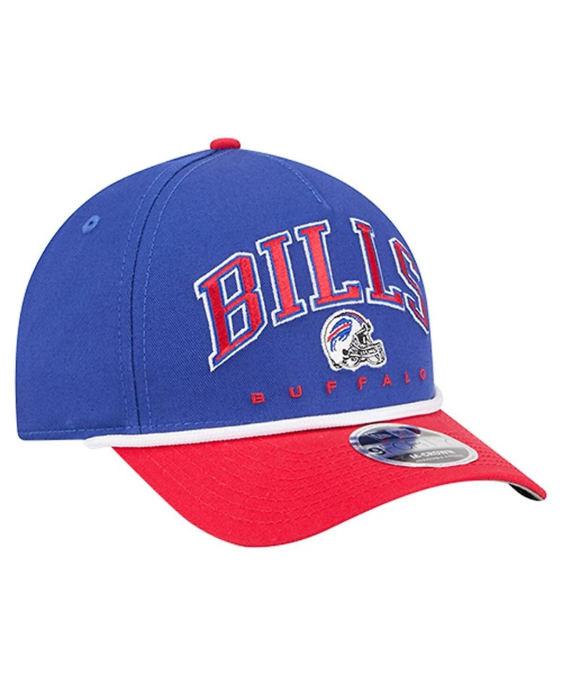 New Era Men's Royal Buffalo Bills Arch Coolera 9FORTY A-Frame Adjustable Hat