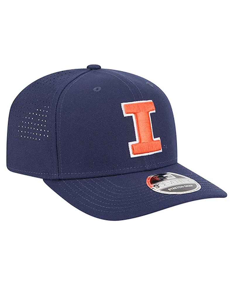 New Era Men's Navy Illinois Fighting Illini Team 9SEVENTY Adjustable Hat