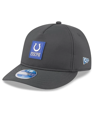 New Era Men's Charcoal Indianapolis Colts 2025 Sideline Cold Weather Retro Crown 59FIFTY Fitted Hat
