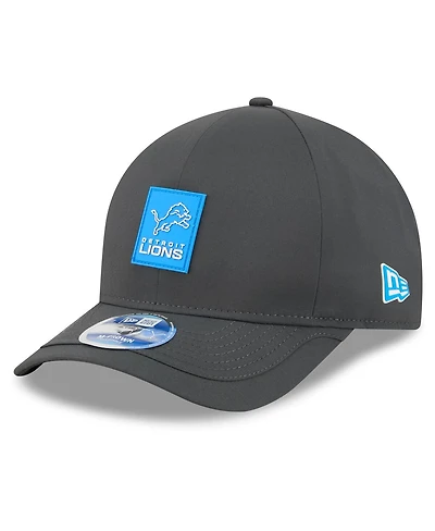 New Era Men's Charcoal Detroit Lions 2025 Sideline Cold Weather 9FORTY M-Crown Adjustable Hat