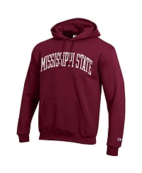 Champion Men's Maroon Mississippi State Bulldogs Basic Arch Fleece Pullover Hoodie