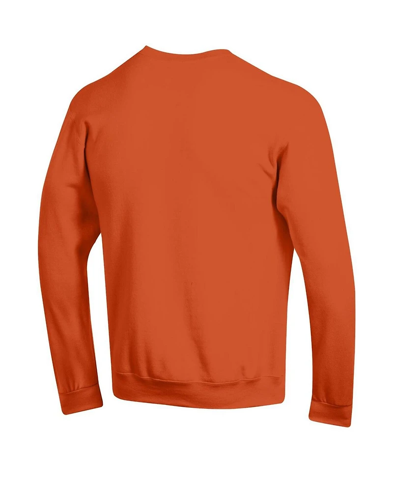Champion Men's Orange Illinois Fighting Illini Basic Arch Fleece Pullover Sweatshirt