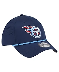 New Era Men's Navy Tennessee Titans Perforated 39THIRTY Flex Hat