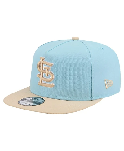New Era Men's Light Blue/Light Beige St. Louis Cardinals Color Pack A-Frame 9FIFTY Snapback Hat