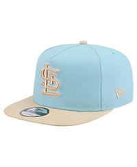 New Era Men's Light Blue/Light Beige St. Louis Cardinals Color Pack A-Frame 9FIFTY Snapback Hat