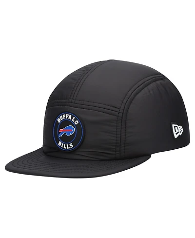 New Era Men's Black Buffalo Bills Quilted Camper Adjustable Hat
