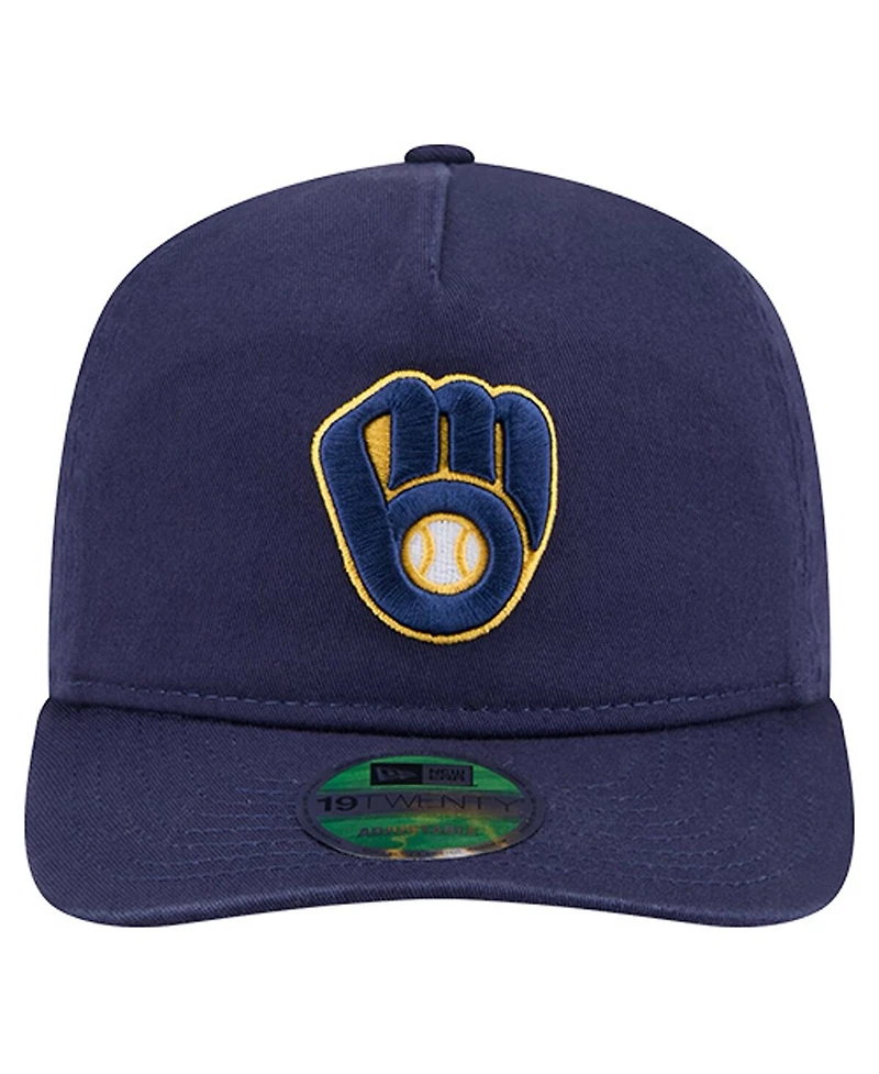 New Era Men's Navy Milwaukee Brewers Team 19TWENTY Adjustable Hat