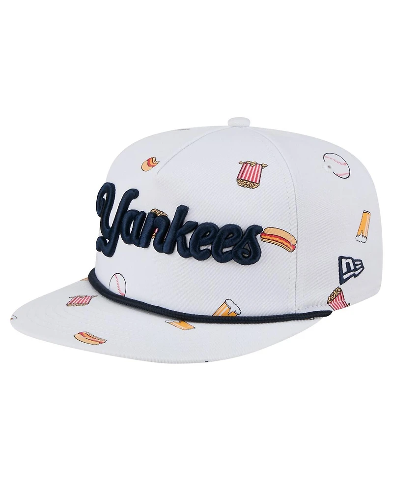 New Era Men's White New York Yankees Team Cheer Rope 19TWENTY Adjustable Hat