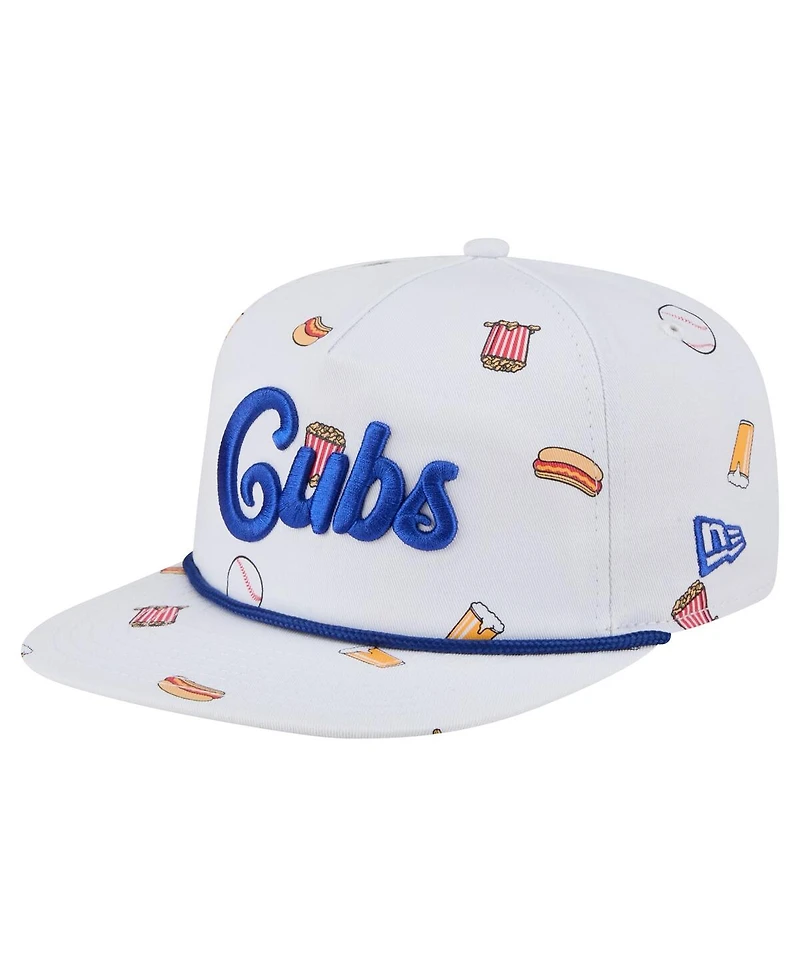 New Era Men's White Chicago Cubs Team Cheer Rope 19TWENTY Adjustable Hat