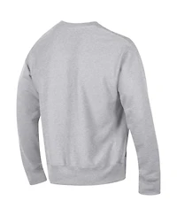 Champion Men's Heather Gray San Francisco 49ers Reverse Weave Fleece Pullover Sweatshirt