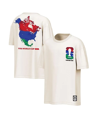 Outerstuff Men's Natural 2026 Fifa World Cup North America Oversized T-Shirt