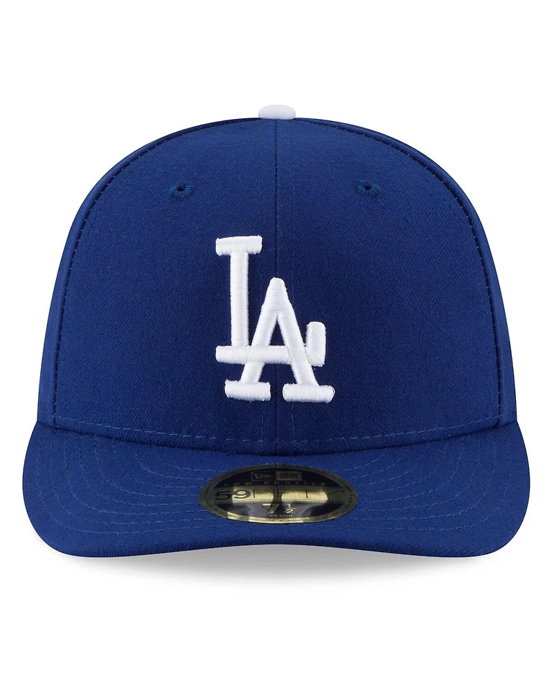New Era Men's Royal Los Angeles Dodgers 2025 Mlb Postseason Side Patch Low Profile 59FIFTY Fitted Hat