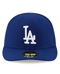 New Era Men's Royal Los Angeles Dodgers 2025 Mlb Postseason Side Patch Low Profile 59FIFTY Fitted Hat