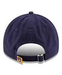 New Era Men's Navy Milwaukee Brewers 2025 Mlb Postseason Side Patch 9TWENTY Adjustable Hat