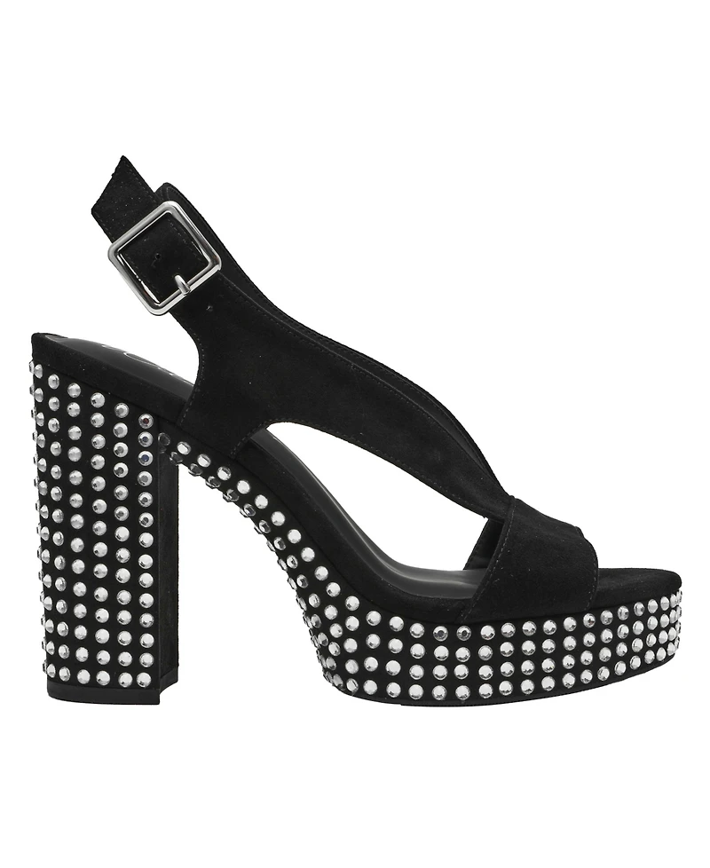 Wild Pair Women's Hayylo Round Toe Block Heel Sandals, Macy's Exclusive