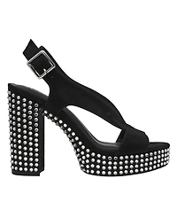 Wild Pair Women's Hayylo Round Toe Block Heel Sandals, Macy's Exclusive