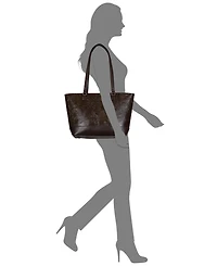 Patricia Nash Meka Bark Leaves Textured Tote Bag