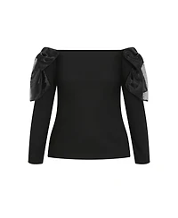 City Chic Women's Stacie Off Shoulder Top