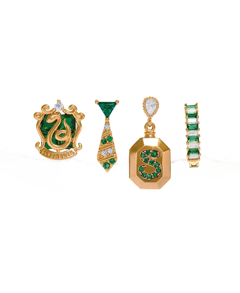 Girls Crew Harry Potter Slytherin House Crystal Earring Set