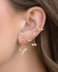 Girls Crew Harry Potter Back To Hogwarts Crystal Gold Plated Earring Set