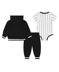 Jordan Baby Boys 3-Piece Jersey Full-Zip Hoodie, Bodysuit and Pants Set