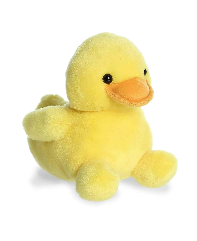 Aurora Mini Tubby Rubber Ducky Palm Pals Adorable Plush Toy Yellow 5"
