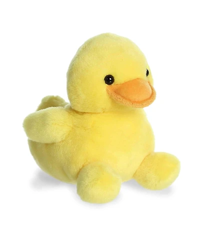 Aurora Mini Tubby Rubber Ducky Palm Pals Adorable Plush Toy Yellow 5"