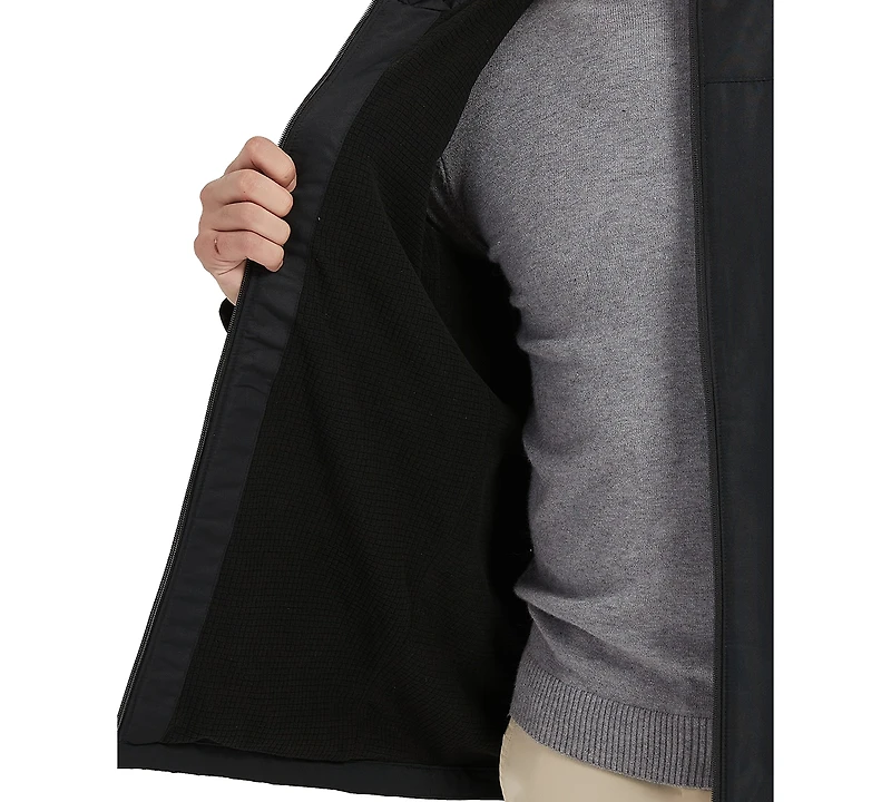 Hawke & Co. Men's Grid Fleece Lined Tri Climate Long-Sleeve Jacket
