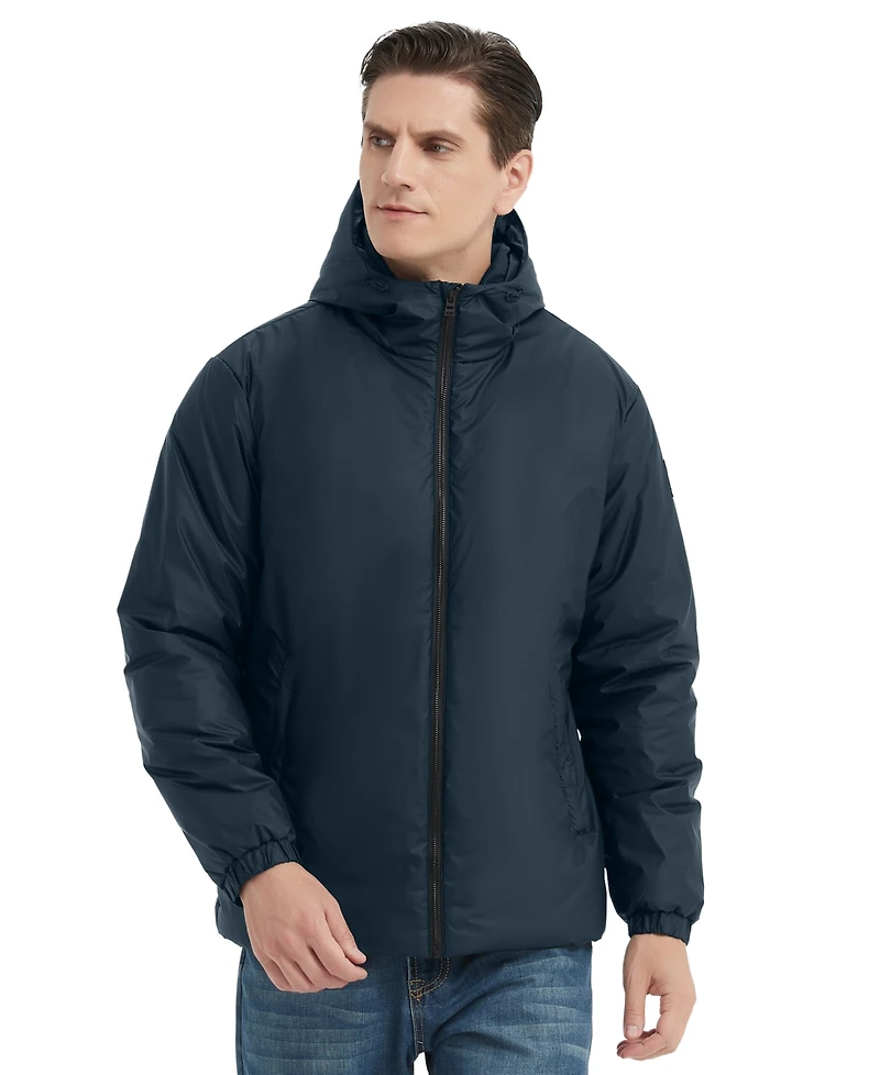 Hawke & Co. Men's Long Sleeve Highly Rain Resistant Insulated Stretch Jacket