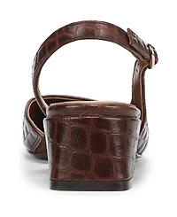 Naturalizer Women's Jayla Mid-Heel Square Toe Slingback Pumps