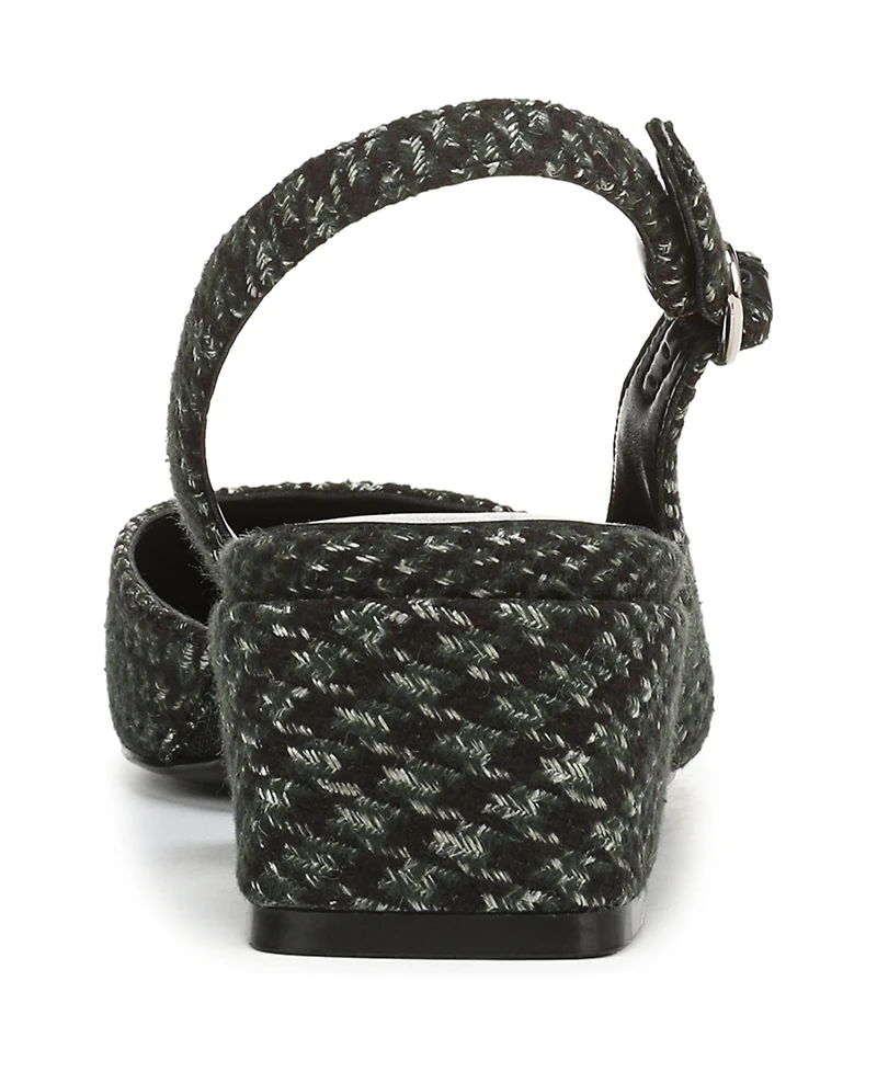 Naturalizer Women's Jayla Mid-Heel Square Toe Slingback Pumps