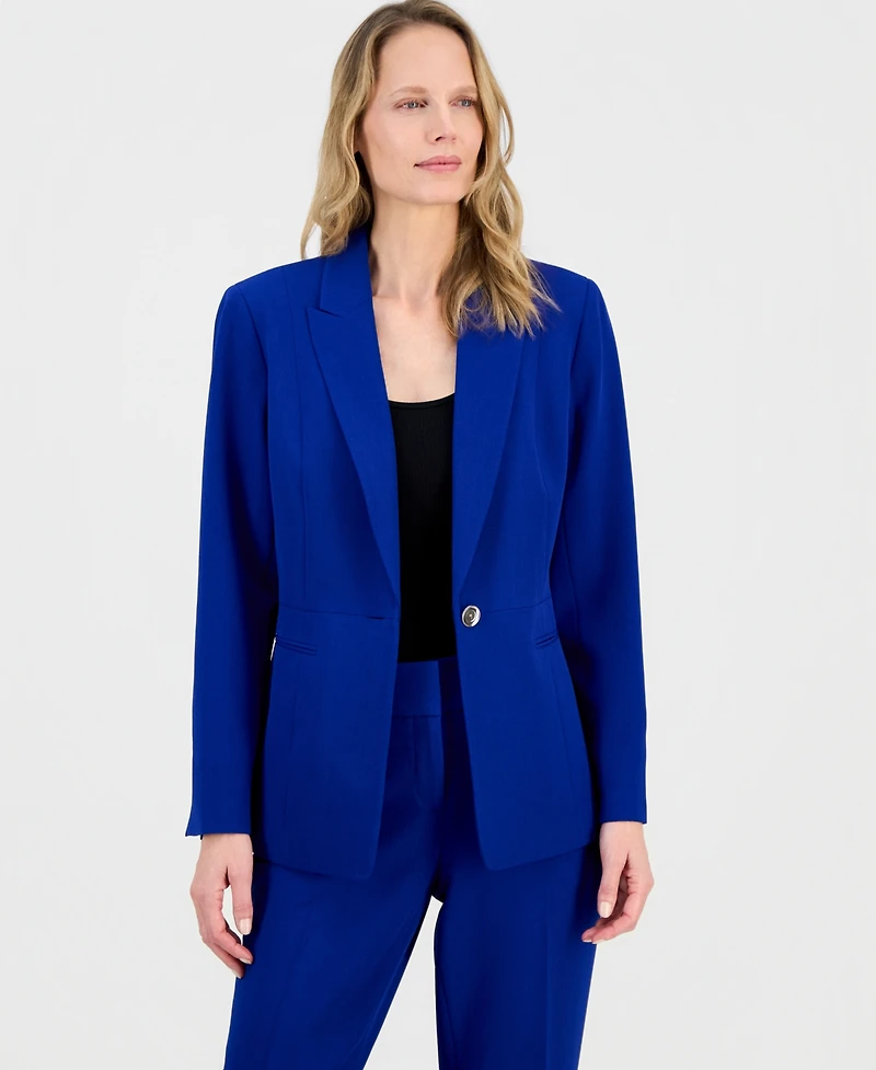 Kasper Women's Stretch Crepe Peak-Lapel Jacket