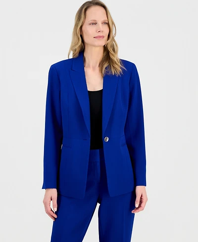 Kasper Women's Stretch Crepe Peak-Lapel Jacket